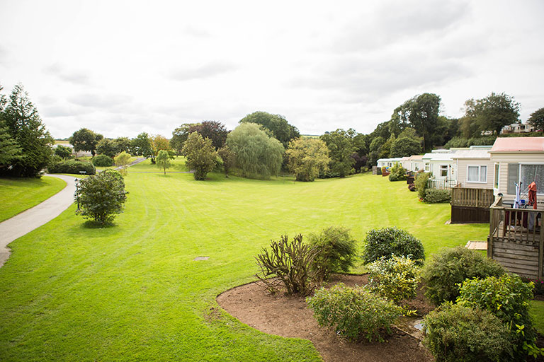 Smytham park with static caravans for sale in north devon