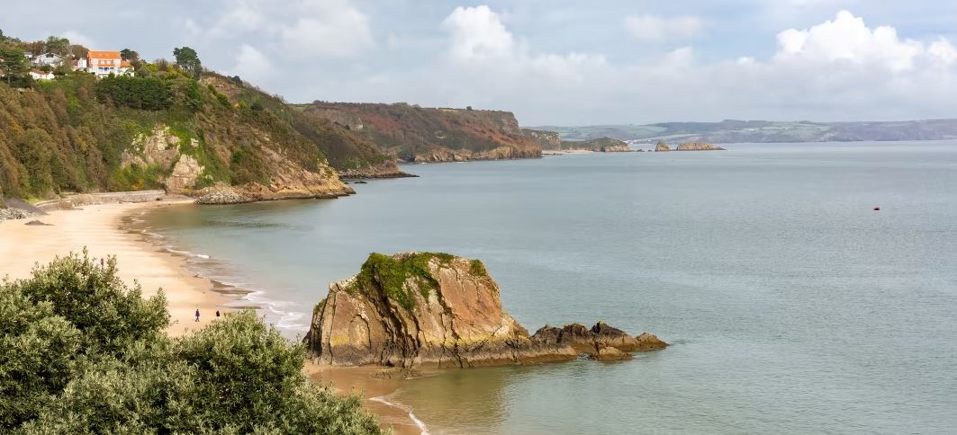 beach near Kiln Park with static caravans for sale in wales