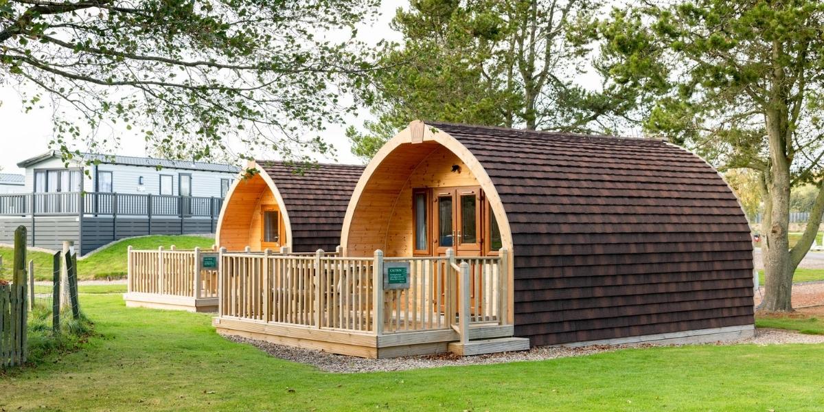 Glamping Pods and Holiday Homes on a Holiday Park