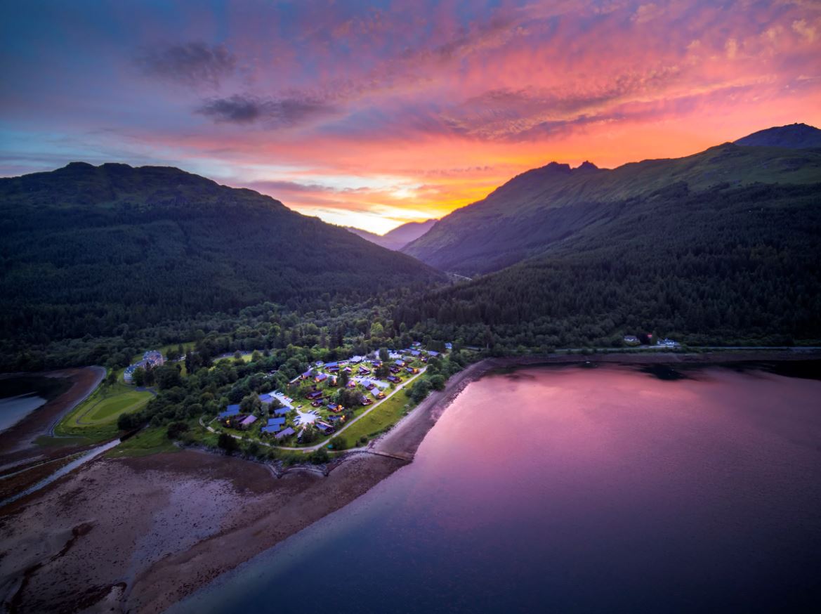 Best family holiday park in Scotland  next to the Loch and Tall Mountains