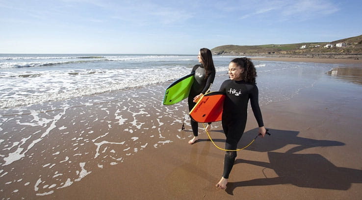Croyde Beach near Ruda Holiday Park