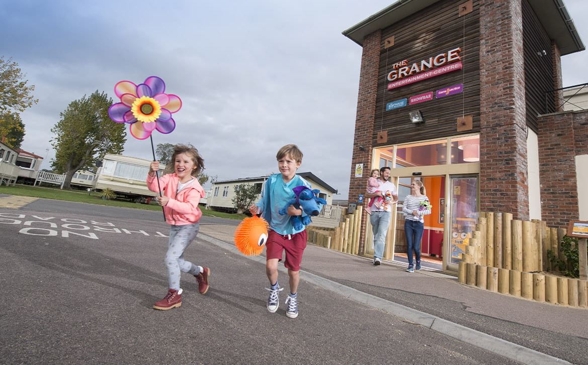 Family enjoying time on an Essex Holiday Park