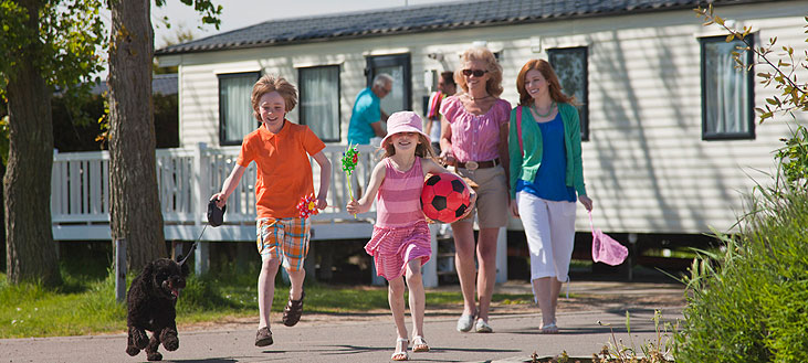 Waldegraves dog friendly caravan park in Mersea Island Essex