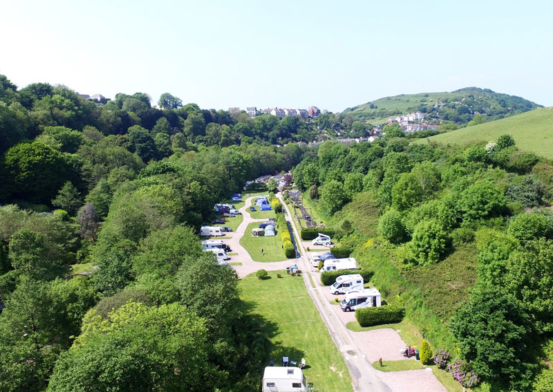 A Holiday Park Surrounded by Trees and Local Woodlands