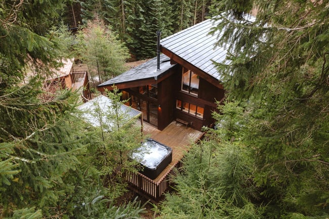 Forst holidays Glentress Forest lodge park in Scotland