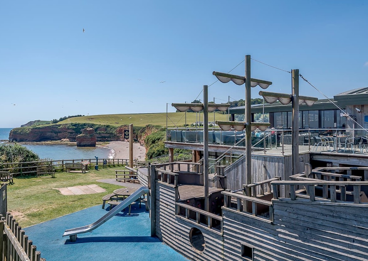 Pirate ship adventures at Ladram Bay Holiday Park