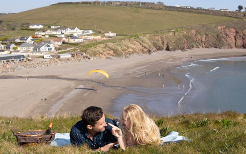 Challaborough Bay in the best beach holiday parks in Devon