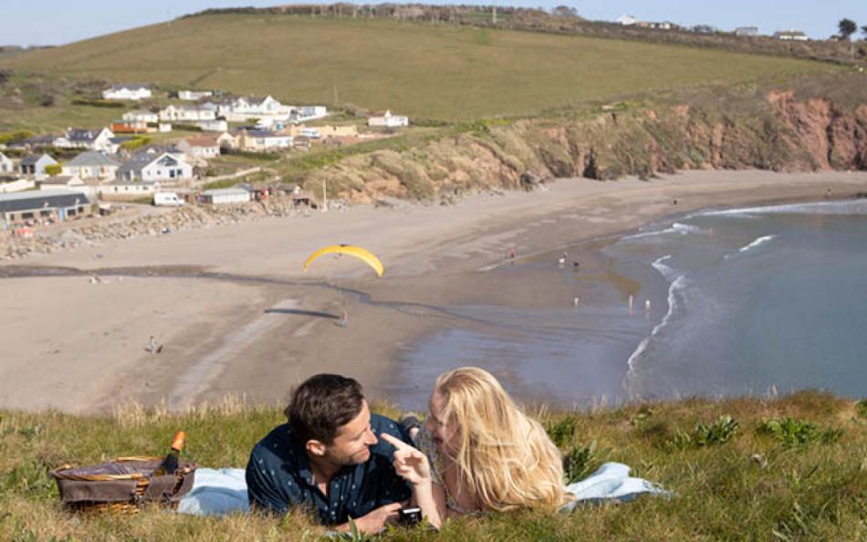 Challaborough Bay  in the best beach holiday parks in Devon