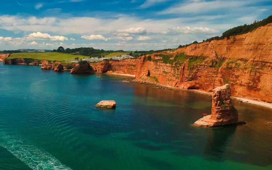 Beaches around Ladram Bay in Devon