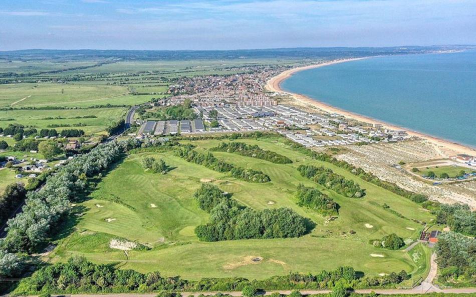 Pevensey Bay Holiday Park looking down