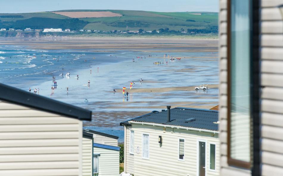 Beachside Holiday Park with Holiday Homes for Sale overlooking Westward Ho! in Devon