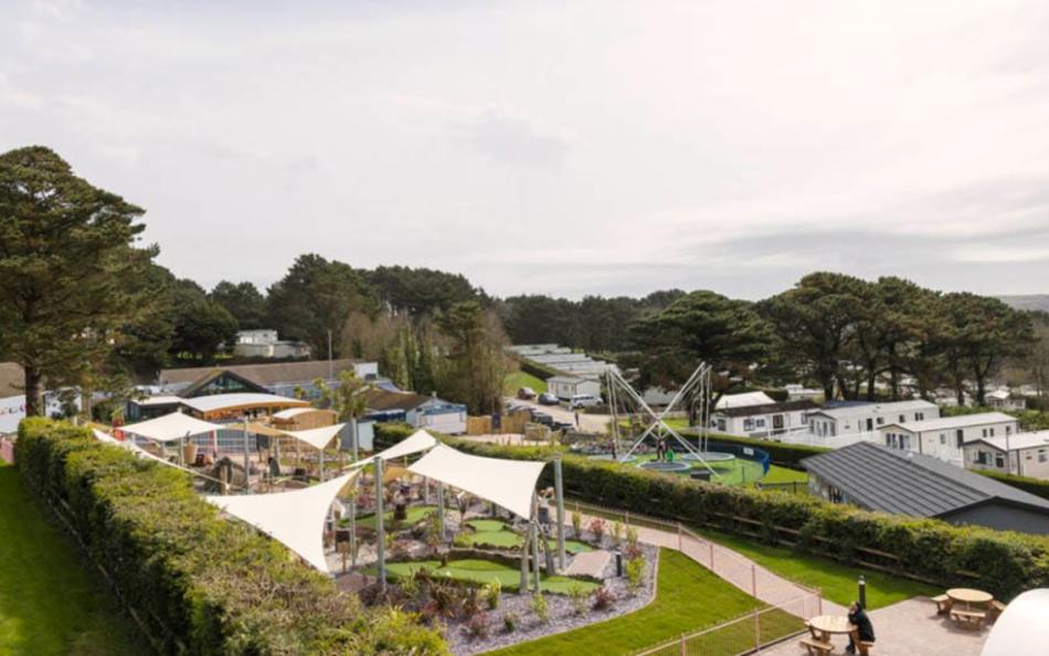 A View of the Facilities and Holiday Homes at Newquay Holiday Park