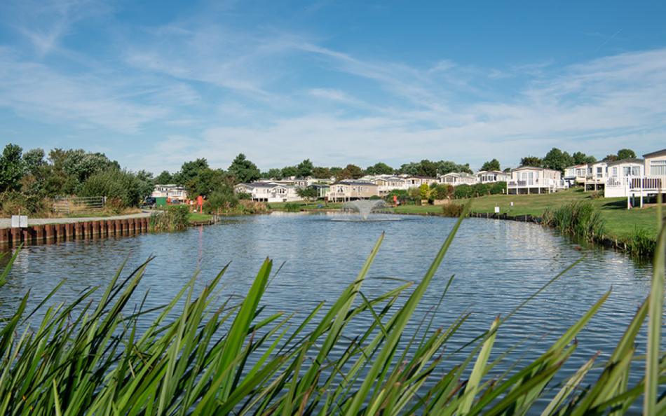 Caravan Holiday Homes Surrounding a Fishing Lake