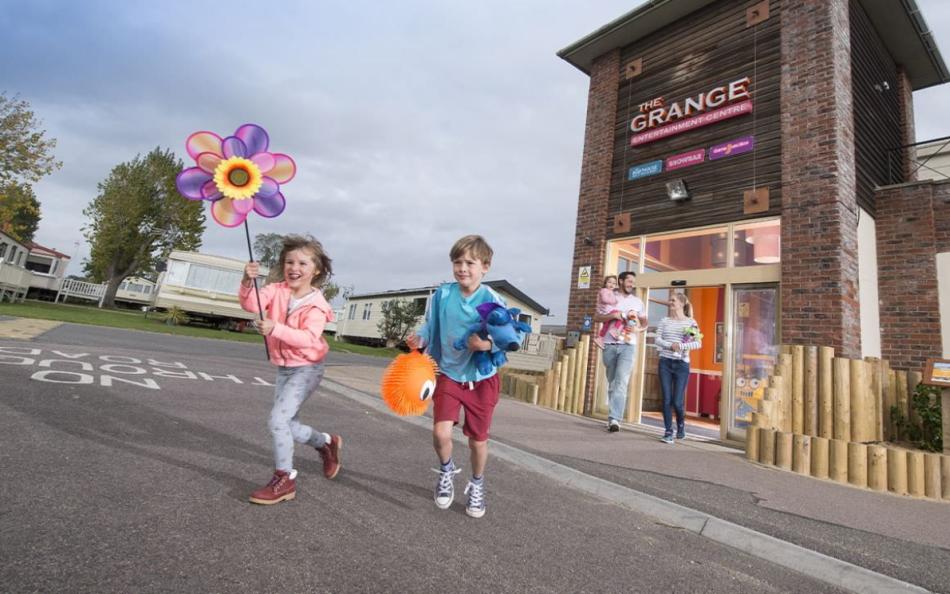 Family enjoying time on an Essex Holiday Park