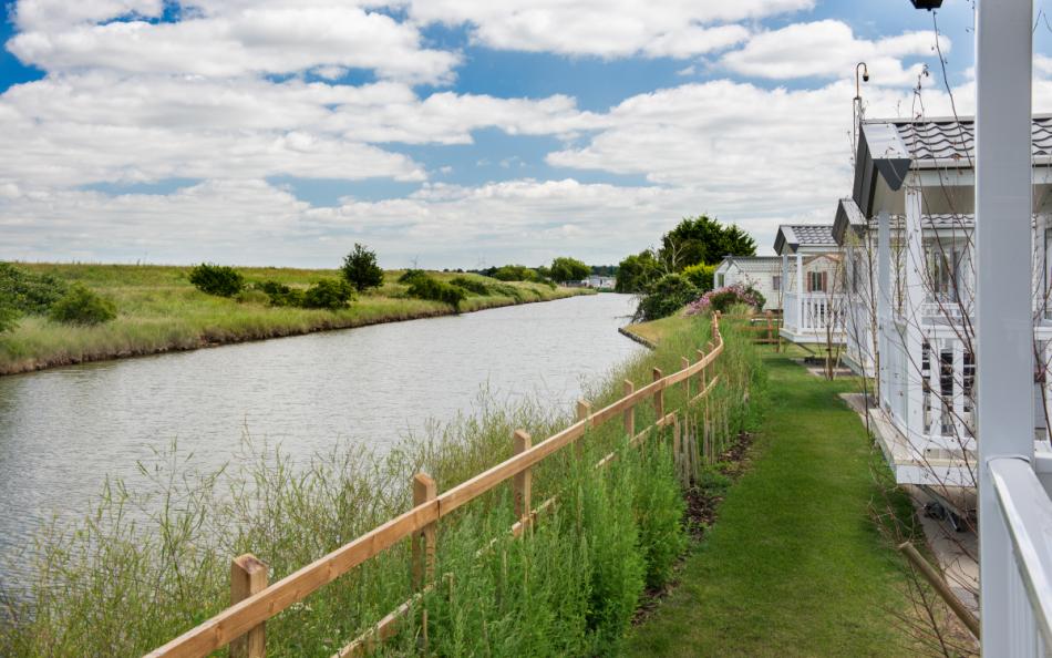 Caravan Holiday Homes overlooking a River