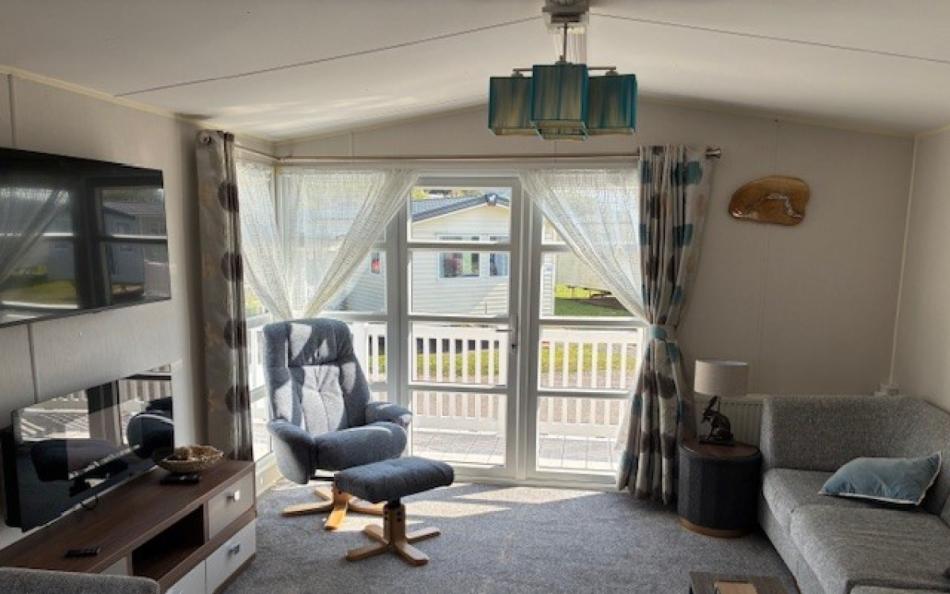 caravan open plan living space