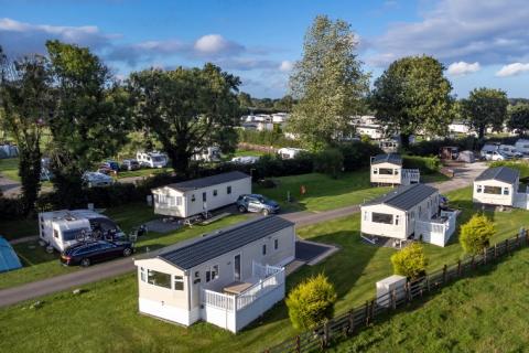 static caravans in Derbyshire at Ashbourne Heights Holiday Park