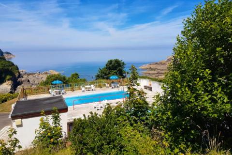 Combe Martin Beach Holiday Park outdoor swimming pool