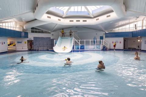 indoor swimming pool at Rockley Park Holiday Park