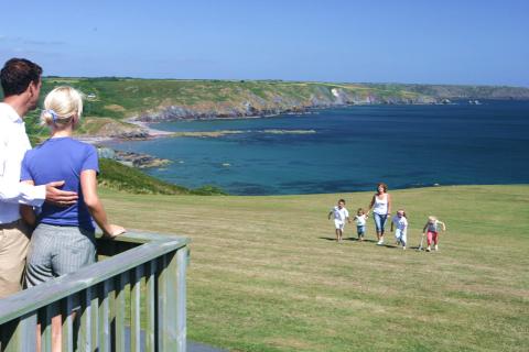 sea views over Cornwall from static caravans and lodges