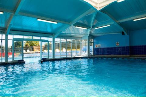 indoor swimming pool at South Bay Holiday Park