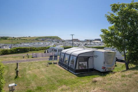 toruing caravans and camping park in Dorset at West Bay Holiday Park