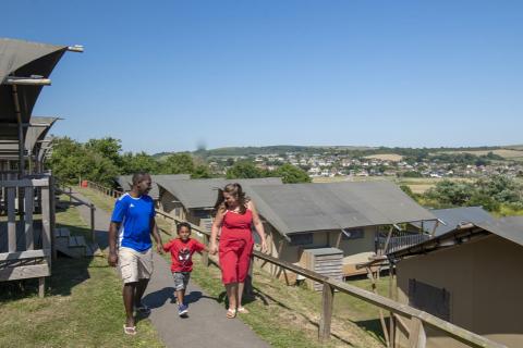 glamping at West Bay Holiday Park in Dorset