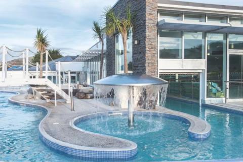 lazy river and outdoor pool at Weymouth Bay Holiday Park
