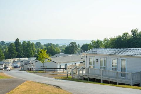 Golden Sands Holiday Park caravans in Devon at Dawlish