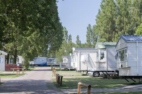 static caravans in mersea island in essex at Coopers Beach Holiday Park