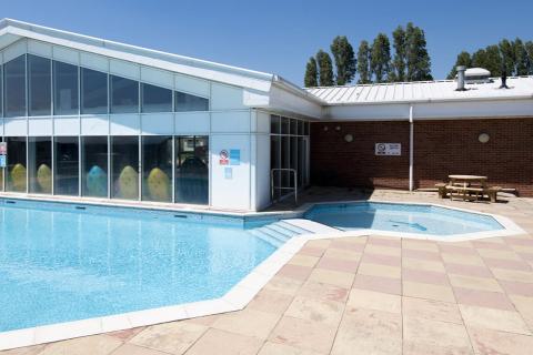 outdoor swimming pool at Coopers Beach Holiday Park