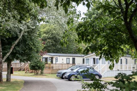 lodges and caravans at River Valley Country Park