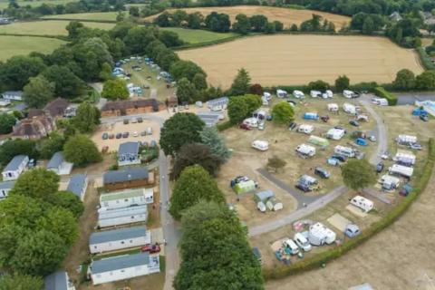 Wilksworth Caravan Park touring caravans and campsite in Dorset