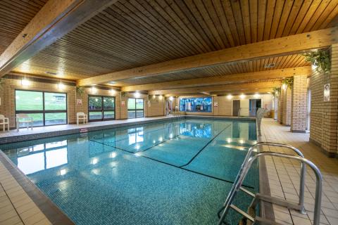 indoor swimming pool at Wood Farm Holiday Park