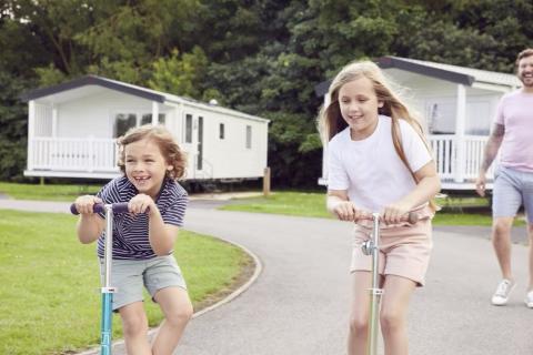 static caravans at Cleethorpe on Lincolnshire caravan park