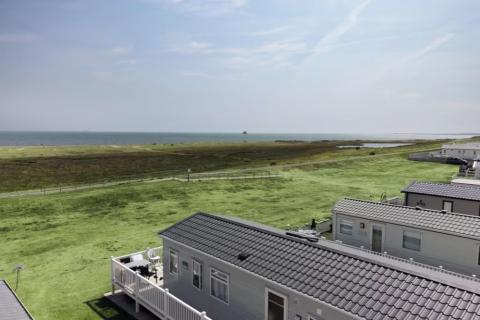 caravans by the sea in Cleethorpe