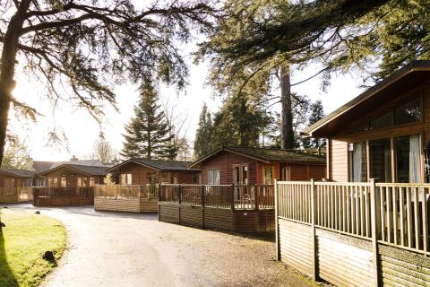 lodges in the lake district at Fallbarrow Holiday Park