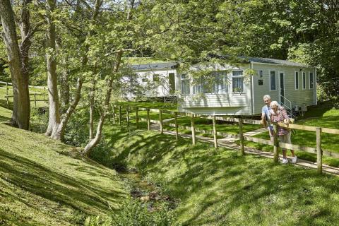 Static caravans at Lower Hyde Holiday Park