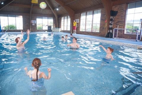 indoor swimming pool at Nairn Lochloy Holiday Park in Scotland