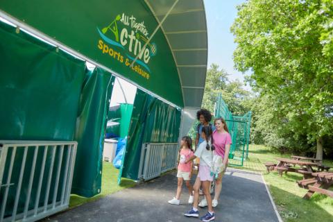 sports dome at Naze Marine Holiday Park