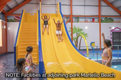 water slide at martello beach