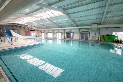 indoor swimmig pool on site at Doniford Bay Holiday Park