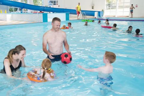 indoor pool at Brynowen Holiday Park in Wales