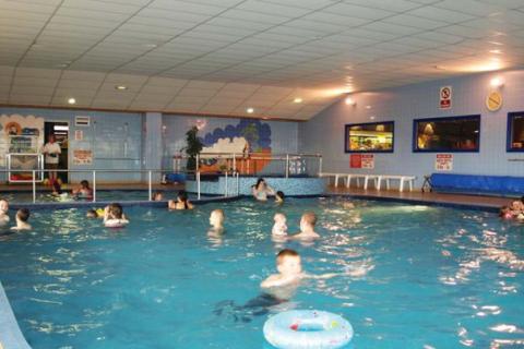the indoor swimming pool at Golden Sands Holiday Park in Rhyl