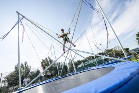 bungee trampolines at Ty Mawr Holiday Park