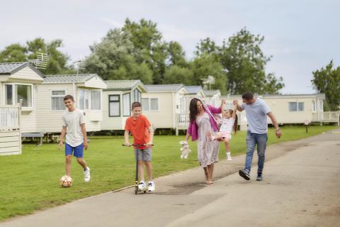 static caravans at Heacham Beach Holiday Park in Hunstanton