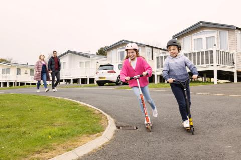 static caravans in Northumerland at Sandy Bay Holiday Park