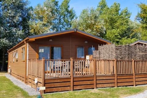 luxury Domserset holiday lodges at Sandy Meadows Lodge Park