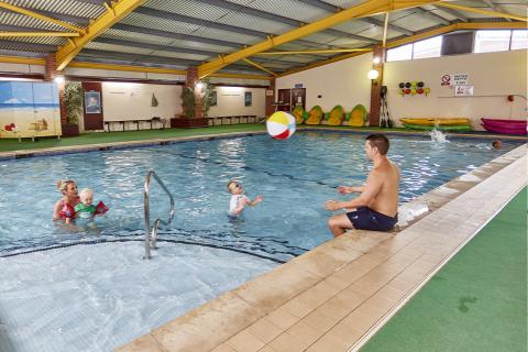 the indoor pool at Summerfields Holiday Park
