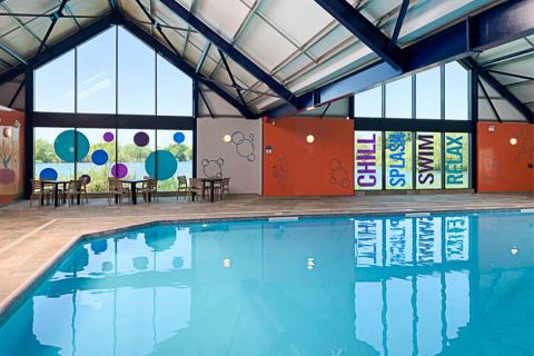 the indoor swimming pool at Chichester Lakeside Holiday Park